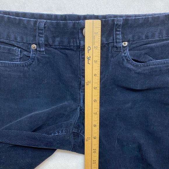 J. Crew Bootcut Corduroy Pants Womens Size 31R Navy Blue Favorite Fit - Picture 6 of 9